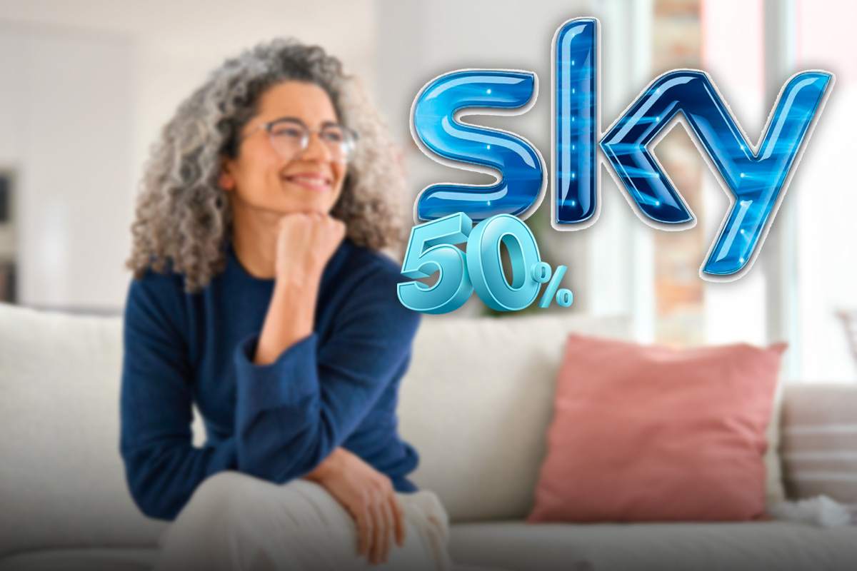 Sky sconto 50 per cento