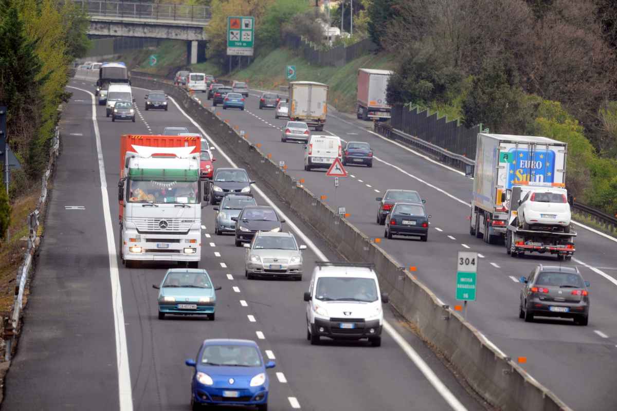 Traffico in autostrada